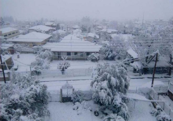 Χιόνια σε όλες τις ορεινές και ημιορεινές περιοχές στα Χανιά