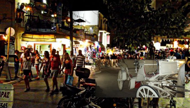 Τραυματισμός πεζής από άμαξα στην οδό Χάληδων των Χανίων