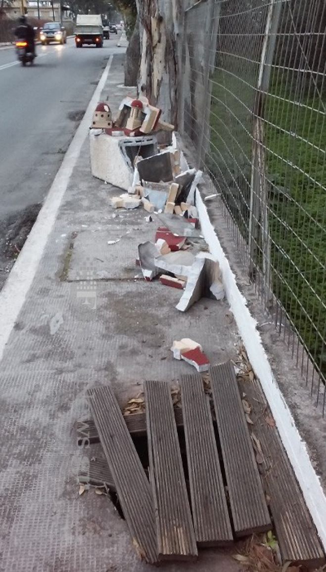 Διαλύθηκε… εικονοστάσι στην λεωφόρο Σούδας στα Χανιά