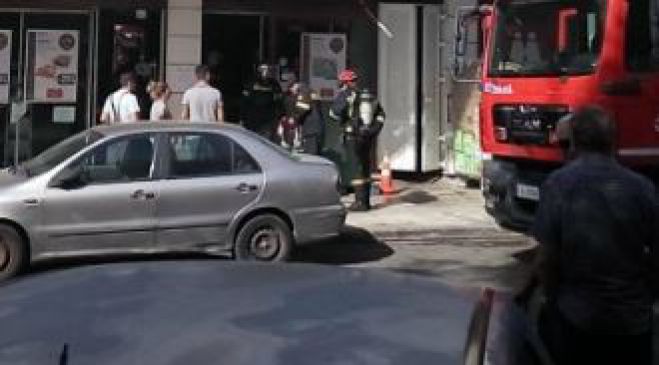Φωτιά σε αποθήκη στην Πλατεία 1866 των Χανίων
