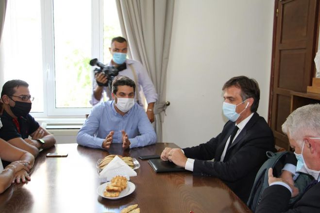 Συνάντηση Δημάρχου Χανίων Π. Σημανδηράκη, με τον Πρόεδρο του ΕΟΔΥ Π.Αρκουμανέα