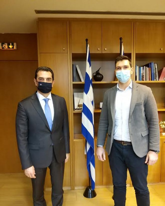 Συνάντηση του κ.Αλέξανδρου Μαρκογιαννάκη με τον υπουργό Περιβάλλοντος και Ενέργειας  κ. Κώστα Σκρέκα.