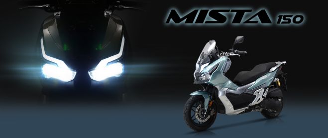 DYMOTO Powered by DAYTONA  Το νέο adventure scooter MISTA 125/150 Μύηση στην οδηγική απόλαυση!