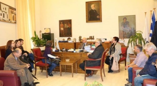 &Sigma;&upsilon;&nu;ά&nu;&tau;&eta;&sigma;&eta; &tau;&eta;&sigmaf; &omicron;&mu;ά&delta;&alpha;&sigmaf; &tau;&omicron;&upsilon; έ&rho;&gamma;&omicron;&upsilon; LIFE GrIn &mu;&epsilon; &tau;&omicron; &Tau;&mu;ή&mu;&alpha; &Pi;&rho;&alpha;&sigma;ί&nu;&omicron;&upsilon; &tau;&omicron;&upsilon; &Delta;ή&mu;&omicron;&upsilon; &Eta;&rho;&alpha;&kappa;&lambda;&epsilon;ί&omicron;&upsilon;