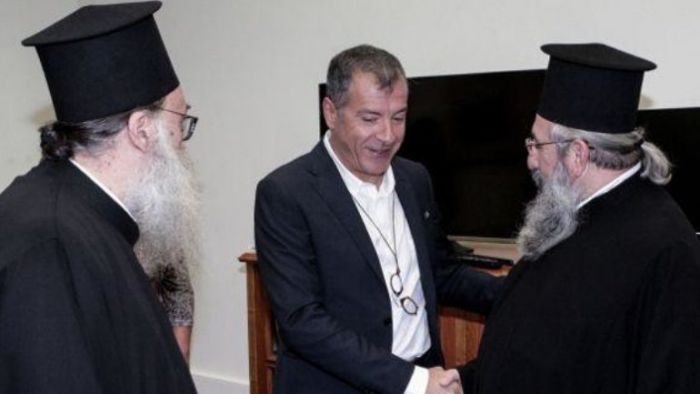 &Alpha;&nu;&tau;&iota;&pi;&rho;&omicron;&sigma;&omega;&pi;&epsilon;ί&alpha; &tau;&eta;&sigmaf; &Epsilon;&kappa;&kappa;&lambda;&eta;&sigma;ί&alpha;&sigmaf; &tau;&eta;&sigmaf; &Kappa;&rho;ή&tau;&eta;&sigmaf; &sigma;&upsilon;&nu;ά&nu;&tau;&eta;&sigma;&epsilon; &omicron; &Sigma;&tau;. &Theta;&epsilon;&omicron;&delta;&omega;&rho;ά&kappa;&eta;&sigmaf;