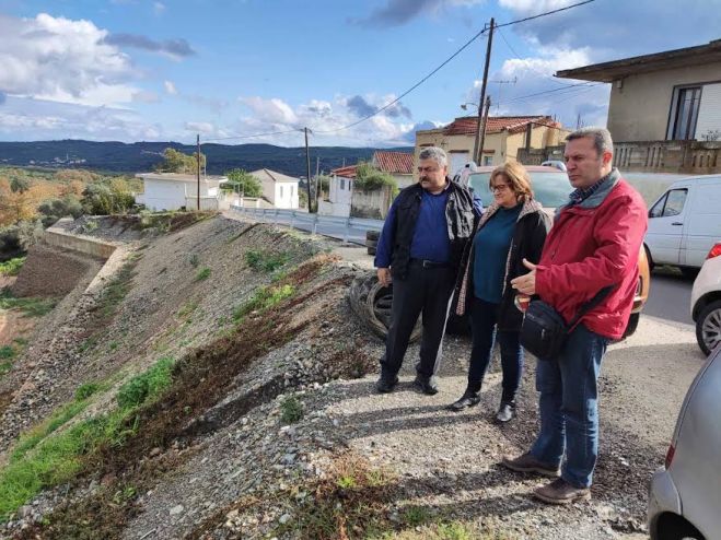Επιθεώρηση από τον Αντιπεριφερειάρχη έργων που εκτελούνται σε επαρχιακούς οδικούς άξονες