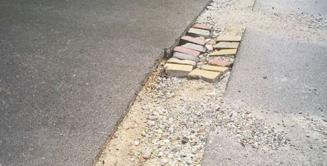 Δρόμος στα Χανιά... για κλάματα - Κίνδυνος για τα ΙΧ και δίκυκλα