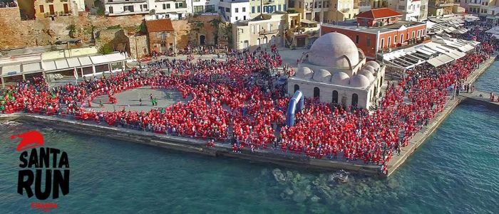 &Tau;&omicron; 9&omicron; Santa Run Chania έ&rho;&chi;&epsilon;&tau;&alpha;&iota; &sigma;&tau;&iota;&sigmaf; 26 &Delta;&epsilon;&kappa;&epsilon;&mu;&beta;&rho;ί&omicron;&upsilon;