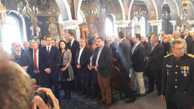Ο Α. Ξανθός και ο Κυρ. Μητσοτάκης στις επετειακές εκδηλώσεις στο Ηράκλειο